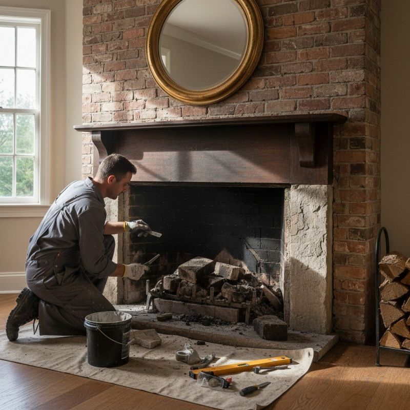 Brick Fireplace Repair