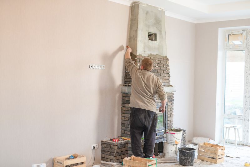 Repairing Cracked Brick Or Stone Around Gas Fireplaces